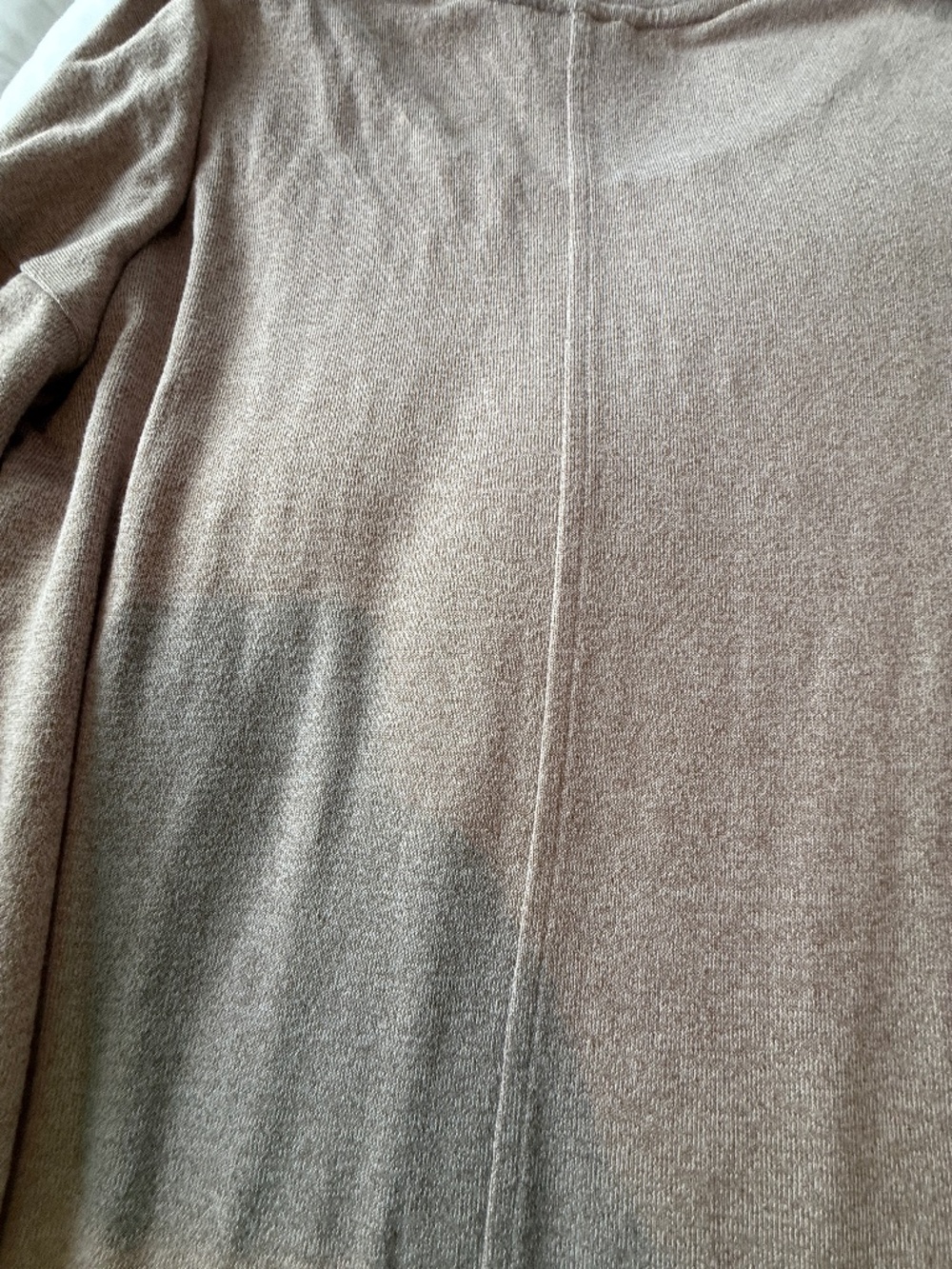 Banana Republic Soft Luxe Knit Tunic Sweater | Taupe Oatmeal Heather | Medium - Picture 7 of 8